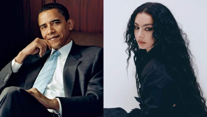 Barack Obama and Charli XCX (Image: Vogue and Billboard)