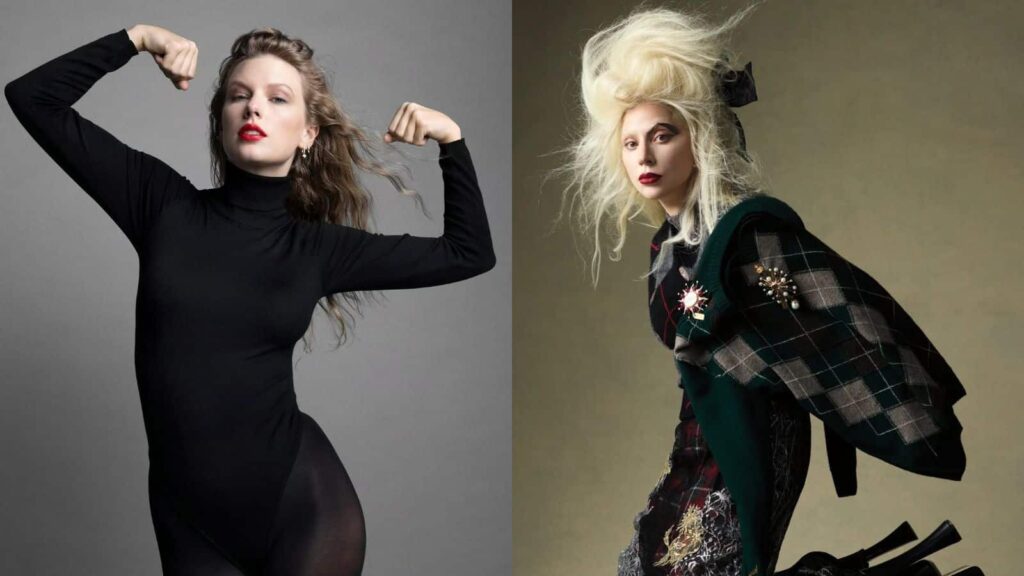 Taylor Swift and Lady Gaga (Image: TIME and Billboard)