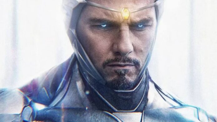 Fan art of Tom Cruise as Superior Iron Man(Image: Twitter/@ua_Corra)