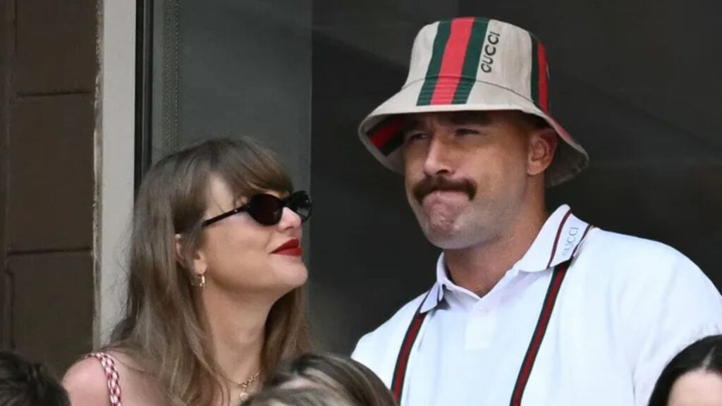 Taylor Swift and Travis Kelce at the US Open (Image: AP)