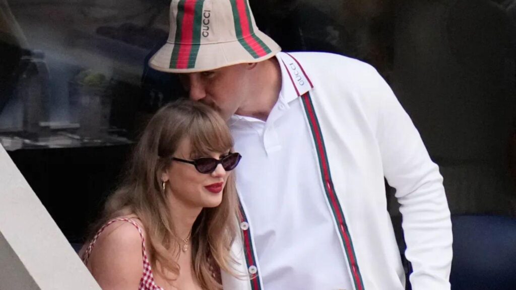 Taylor Swift and Travis Kelce at the US Open (Image: AP)