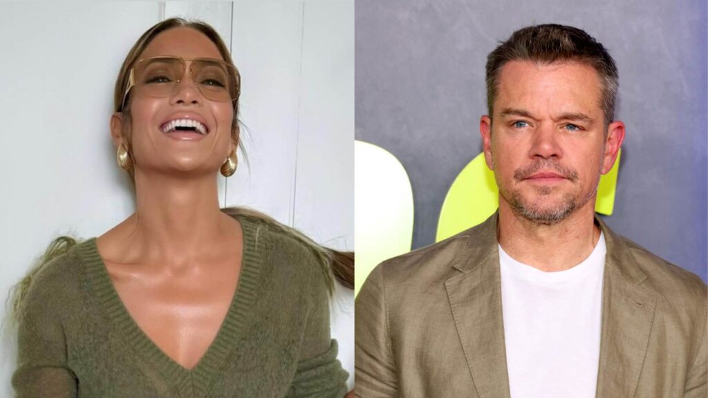 Jennifer Lopez and Matt Damon (Image: Instagram @jlo /  Wireimage)