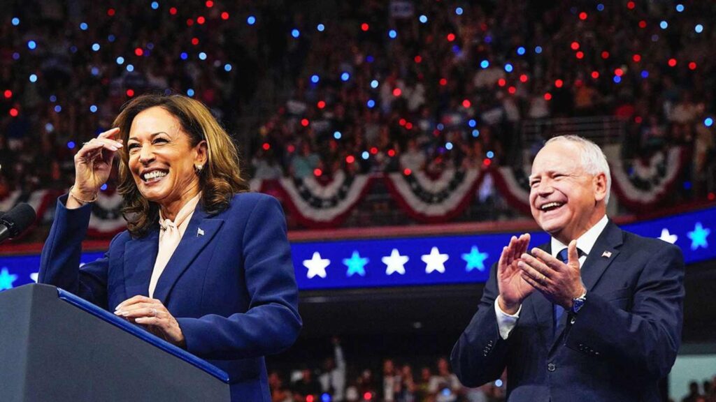 Kamala Harris and Tim Walz (Image: AP)