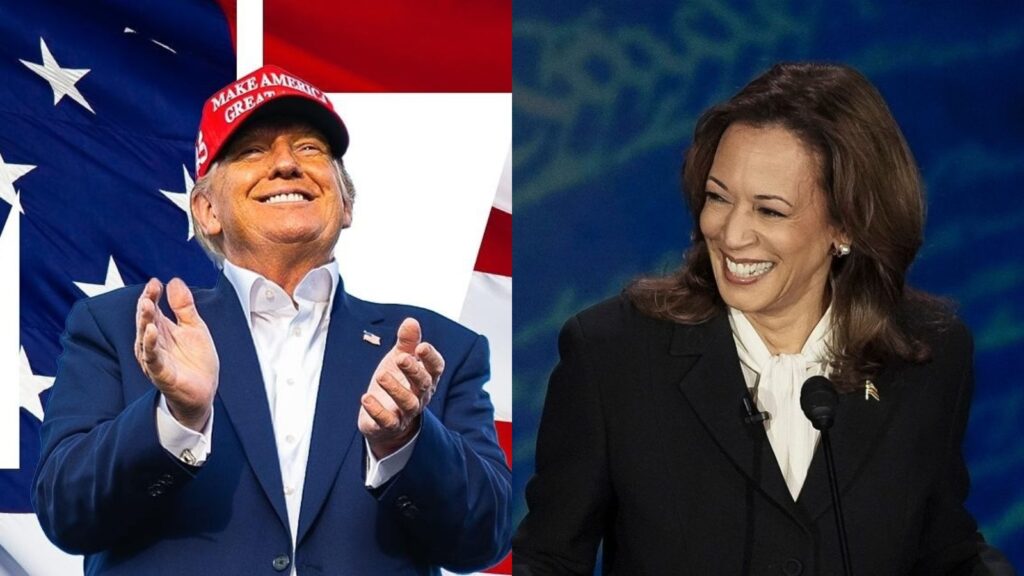 Donald Trump (L) and Kamala Harris (R) (Image: AP)