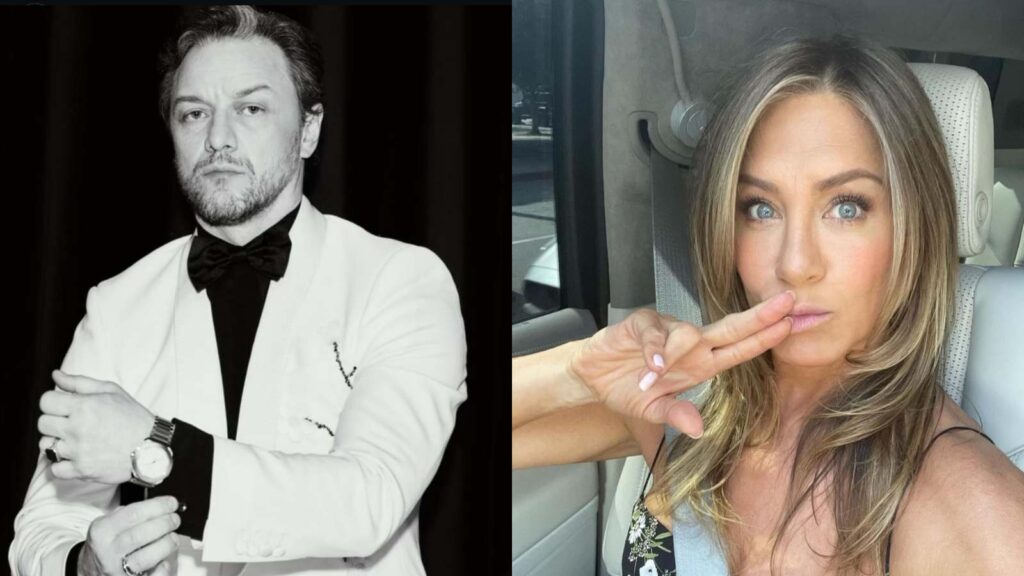 James McAvoy and Jennifer Aniston (Image: Instagram @jamesmcavroyrealdeal @jenniferaniston)