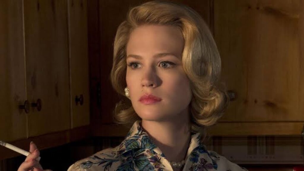 January Jones as Betty Draper in Mad Men (Image: AMC) 