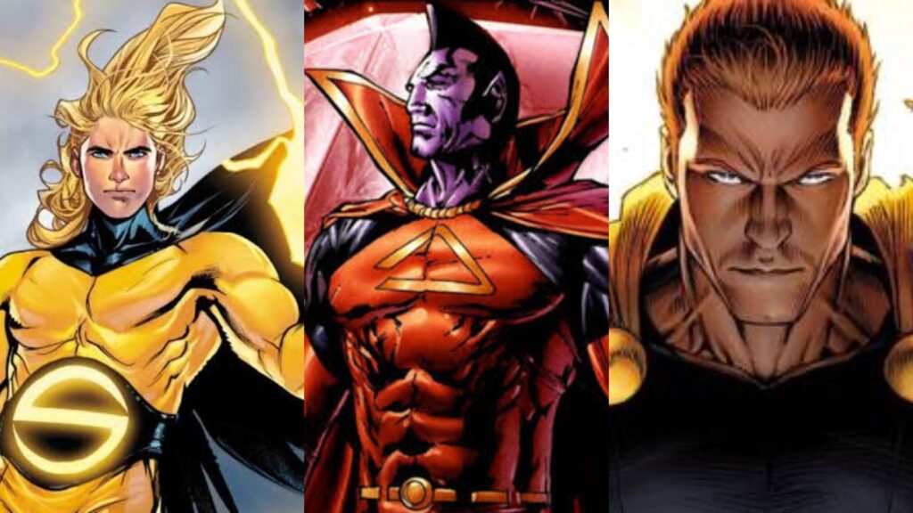 (L to R) Sentry, Gladiator, and Hyperion (Image: Marvel) 