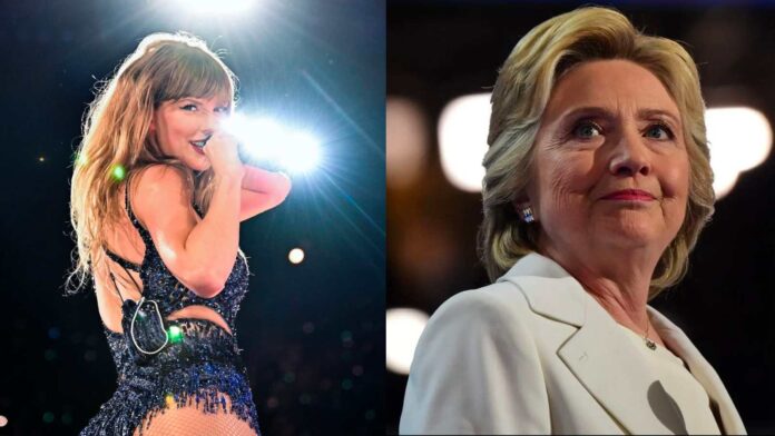 (From L to R) Taylor Swift and Hilary Clinton (Image: Instagram /@taylorswift and @hilaryclinton)