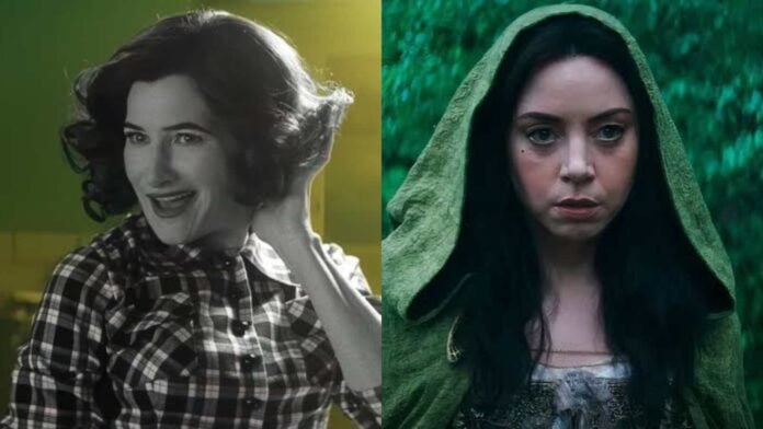 (L) Aubrey Plaza as Rio Vidal and (R) Kathryn Hahn as Agatha Harkness (Image: Marvel)