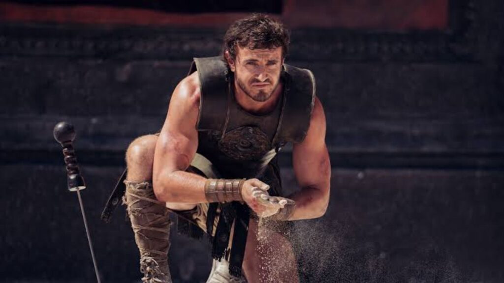 Paul Mescal in 'Gladiator II' (Image: BBC)