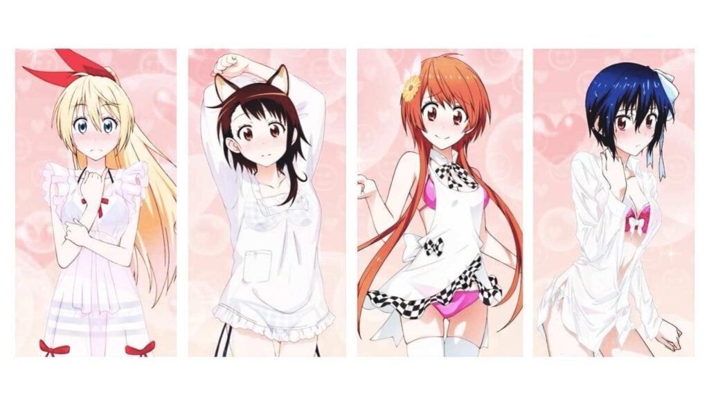 Chitoge Kirisaki, Kosaki Onodera, and more (Image:  Aniplex)