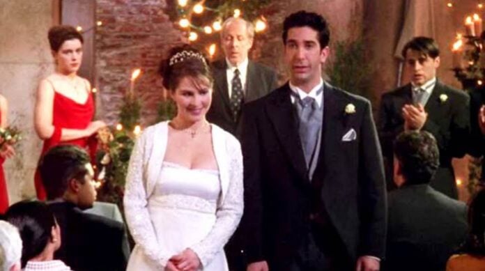 Ross and Emily in 'Friends' (Image: NBC)