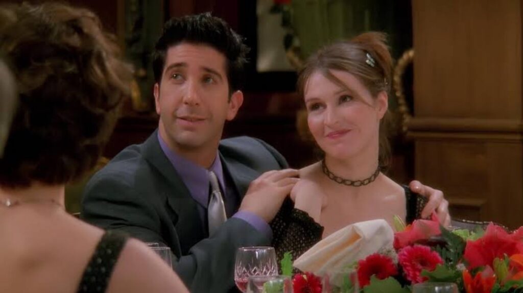 Ross and Emily in 'Friends' (Image: NBC)