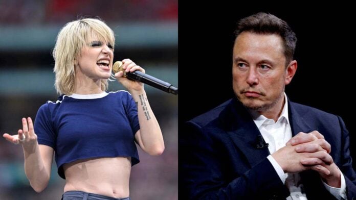 Hayley Williams and Elon Musk (Image: TAS and Reuters)