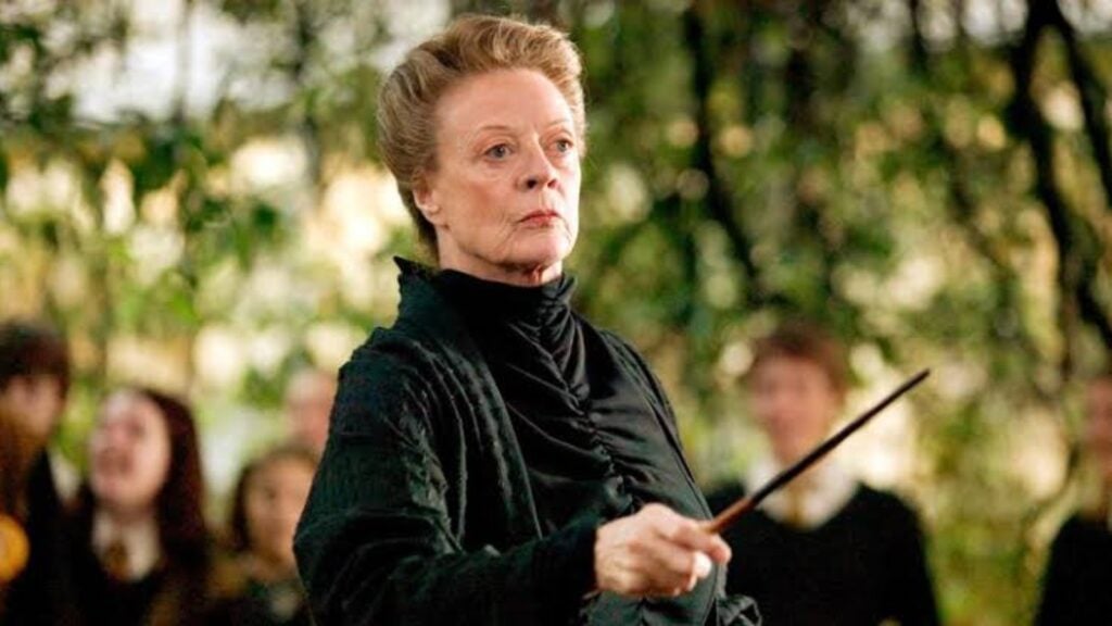 Maggie Smith in Harry Potter (Image: Warner Bros) 