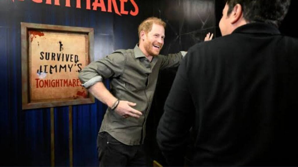 Prince Harry with Jimmy Fallon at 'The Tonight Show' (Image: NBC)