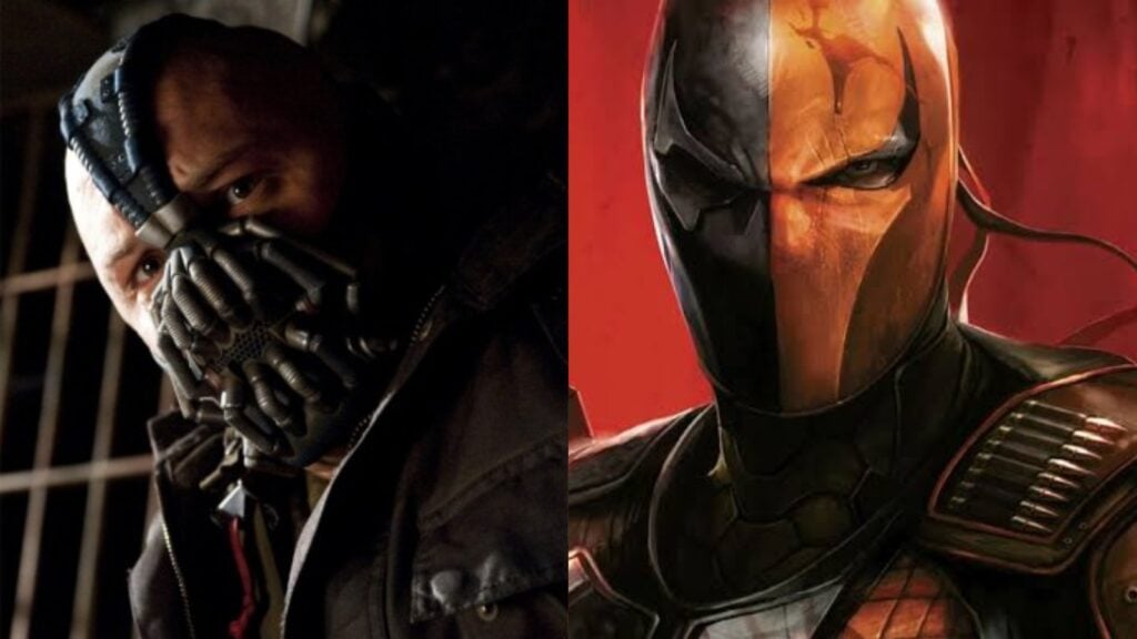 Bane and Deathstroke (Image: Warner Bros) 