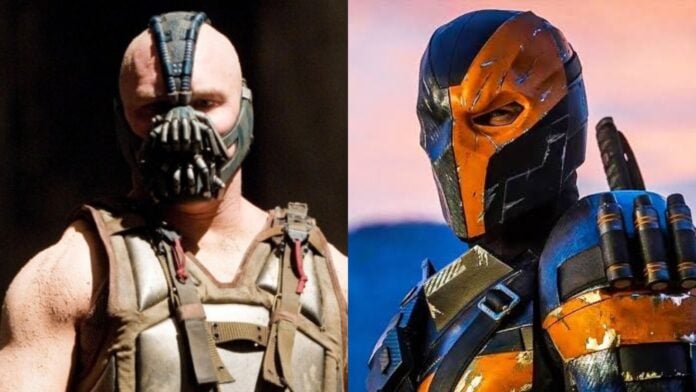 Bane and Deathstroke (Image: Warner Bros)