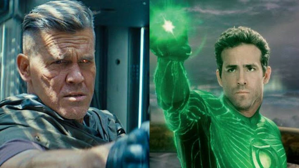 Josh Brolin as Cable and Ryan Reynolds as Green Lantern (Image: Fox, Warner Bros) 