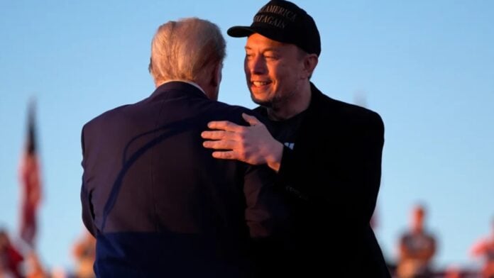 Donald Trump and Elon Musk at Pennsylvania rally (Image: Reuters)