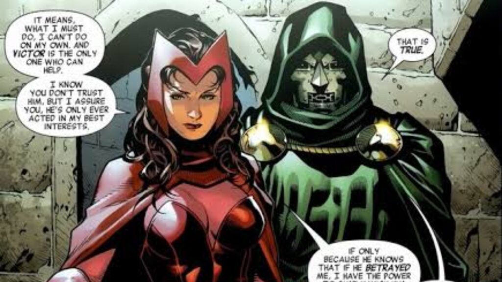 Scarlet Witch and Dr Doom (Image: Marvel)