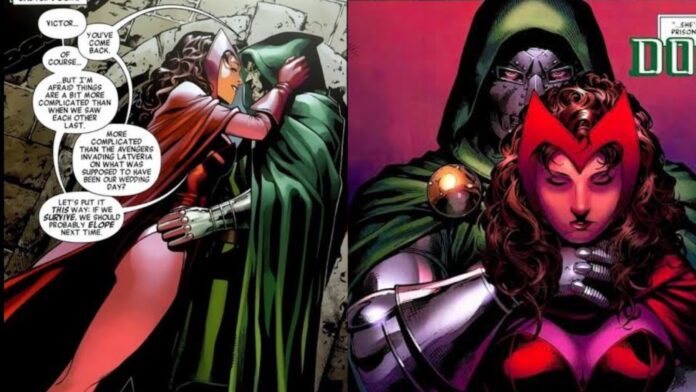 Scarlet Witch and Dr Doom (Image: Marvel)