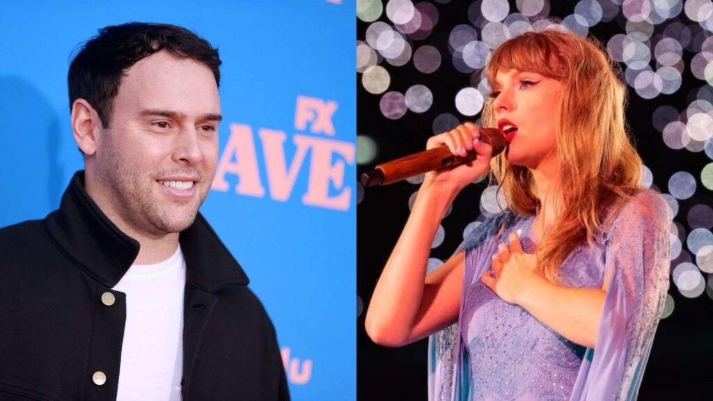 Scooter Braun and Taylor Swift (Image: Wire Image / Instagram @taylorswift)