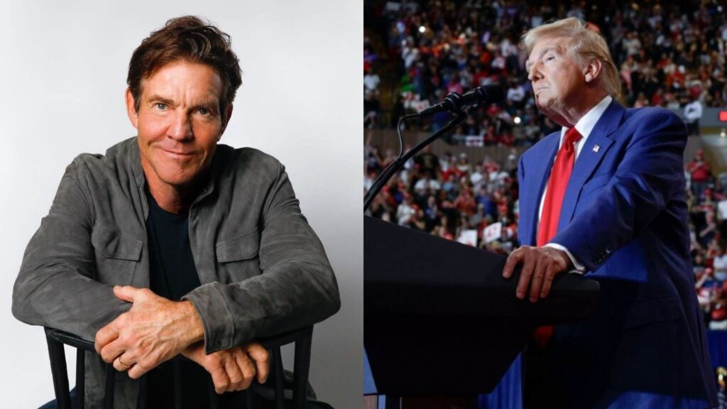 Dennis Quaid and Donald Trump (Image: Instagram @dennisquaid @realdonaldtrump)