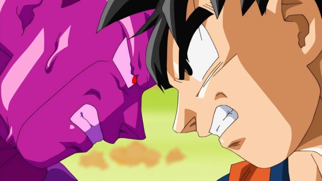 Goku and Vegeta shown in Dragon Ball