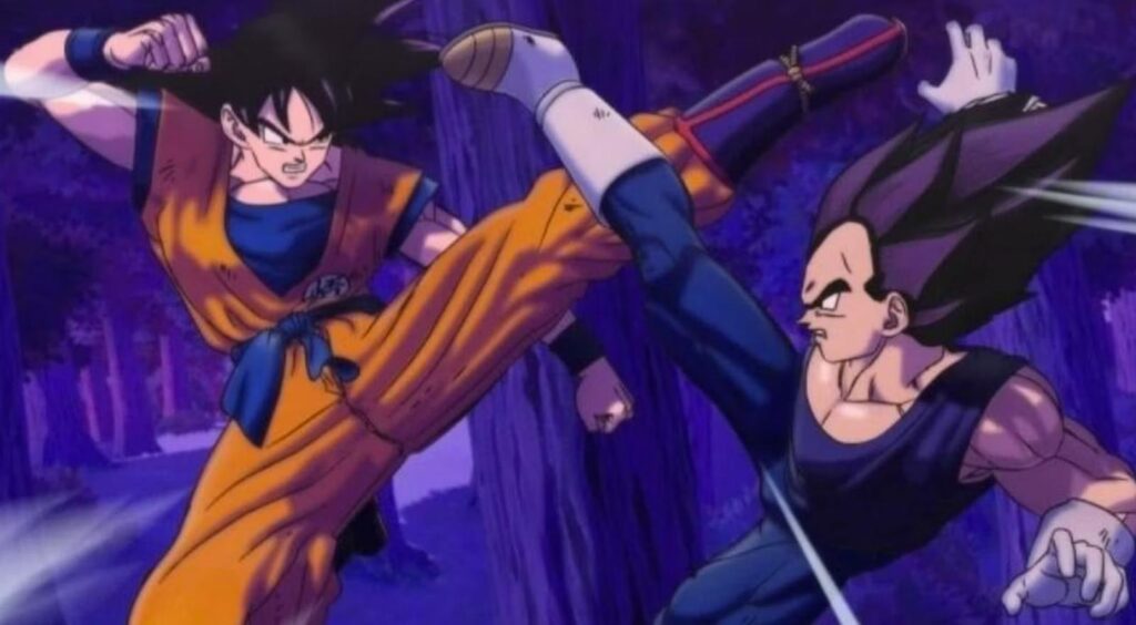 Goku and Vegeta shown in the image