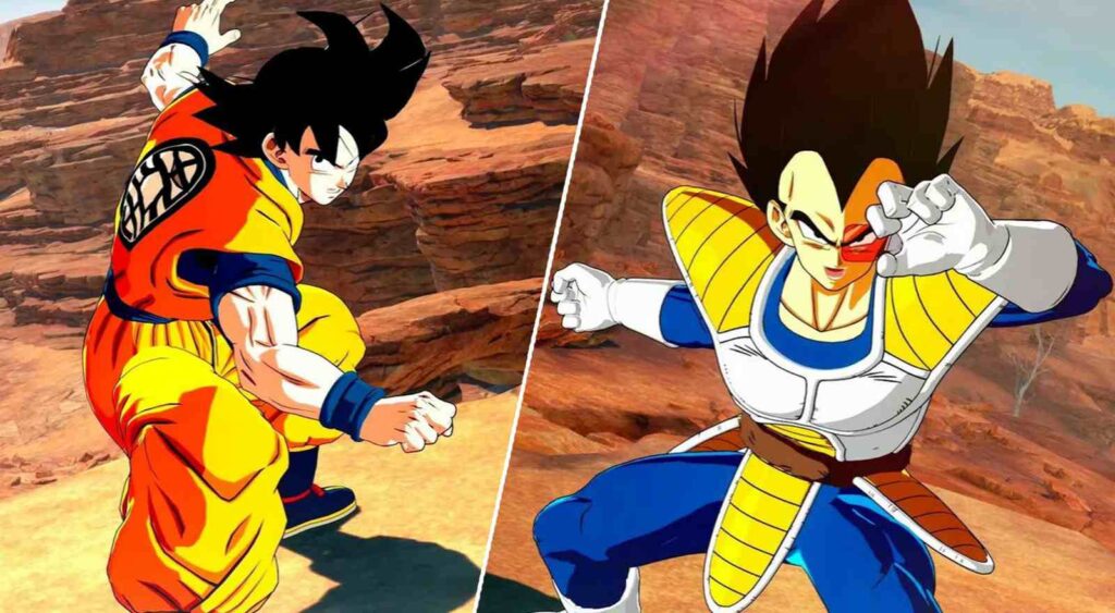 Goku and Vegeta shown in the image