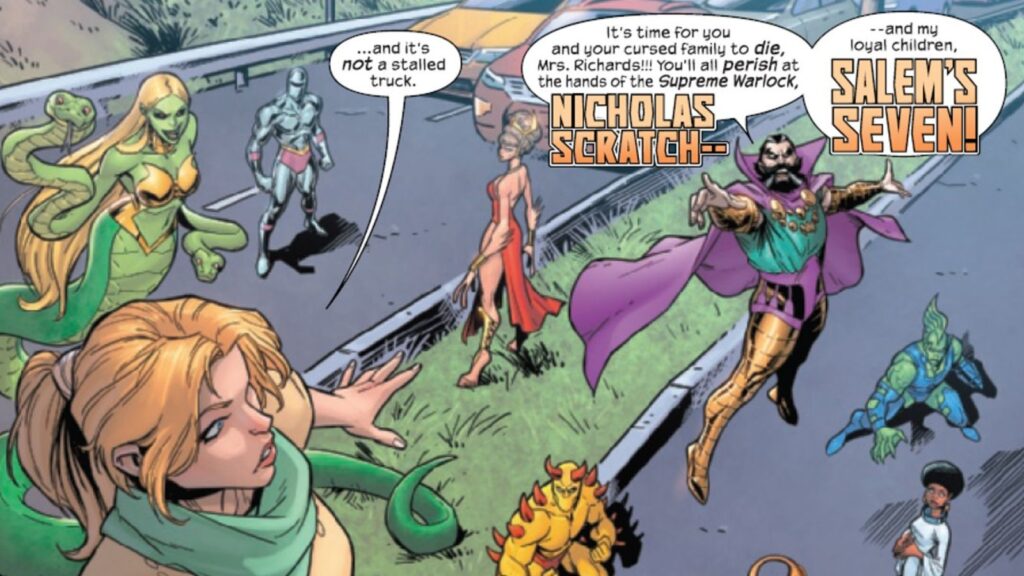 Nicholas Scartch and the Salem's Seven (Image: Marvel)