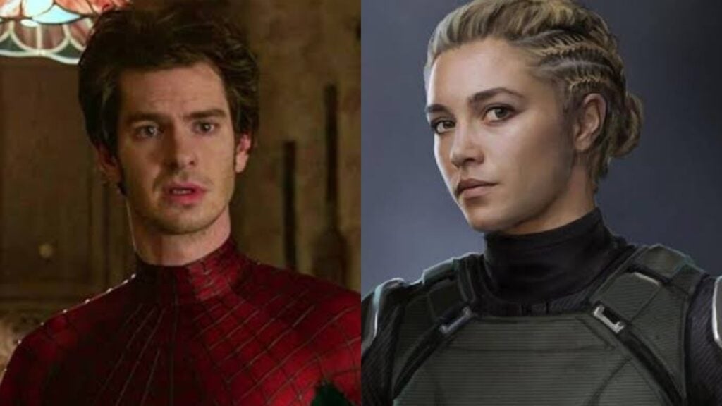 Andrew Garfield as Spider-Man and Florence Pugh as Yelena Belova (Image: Marvel)