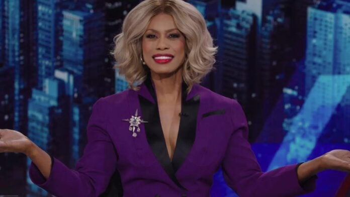 Laverne Cox in The Daily Show (Image: the Daily Show, EW)