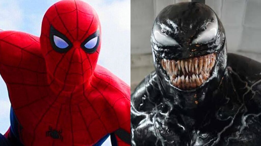 Tom Holland as Spider-Man and Tom Hardy as Venom (Image: Sony, Marvel)