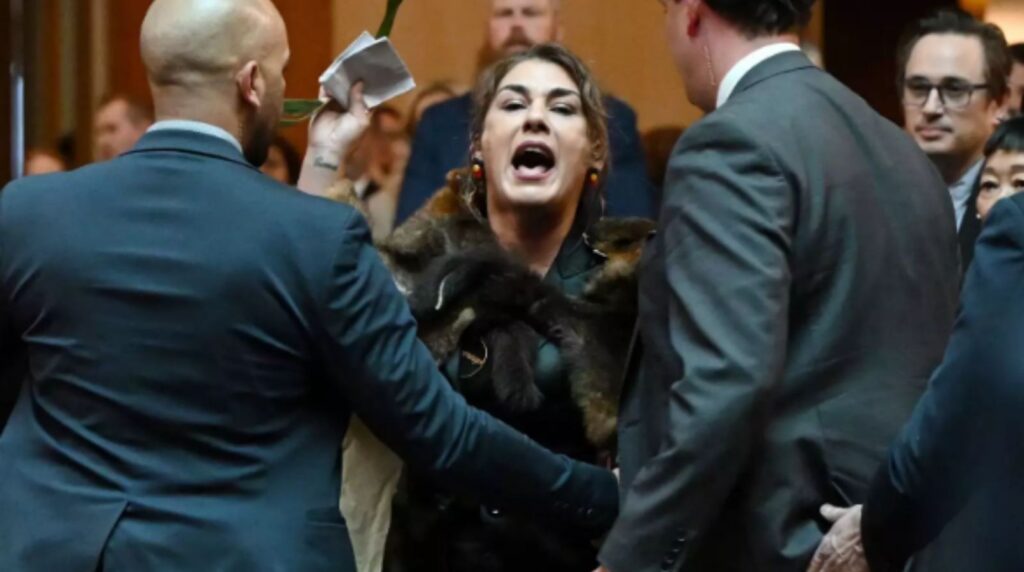 Australian Senator Lidia Thorpe in the Parliament (Image: X)