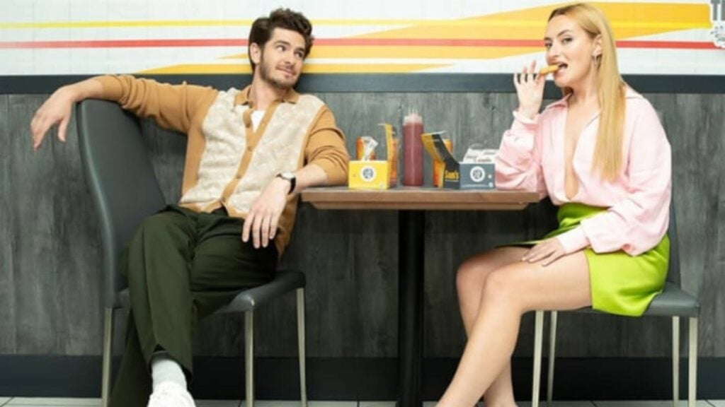 Andrew Garfield and Amelia Dimoldenberg (Image: Instagram @chickenshopdate)