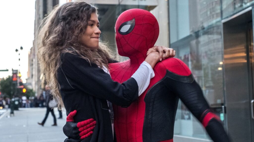 Zendaya as MJ and Tom Holland as Spider-Man (Image: Marvel)