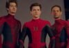 Andrew Garfield, Tom Holland, and Tobey Maguire as Spider-Man (Image: Marvel)