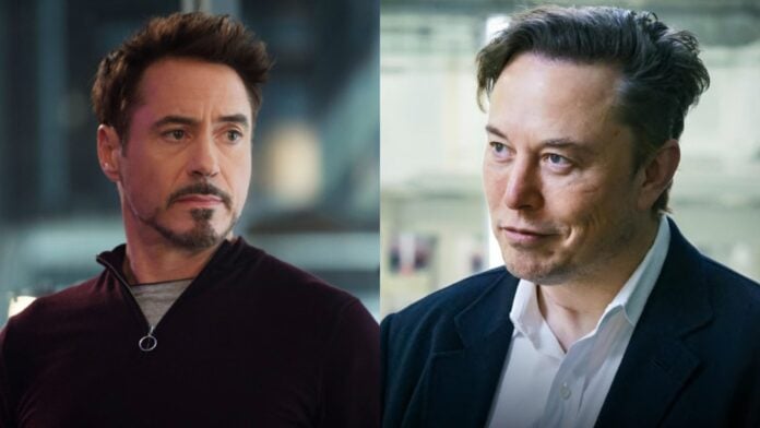 Robert Downey Jr. as Tony Stark and Elon Musk (Image: Marvel, Ted)