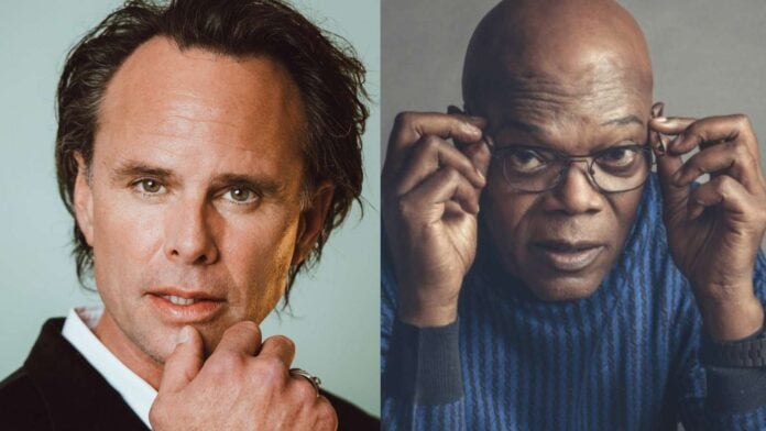 Walton Goggins and Samuel L Jackson (Image: AP)