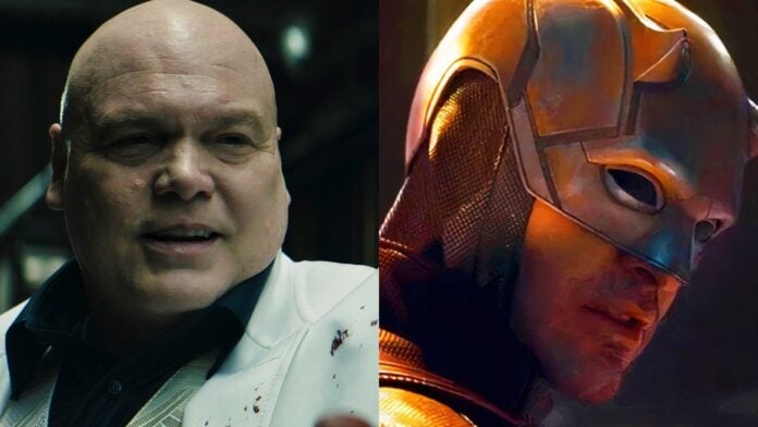 Vincent D'Onofrio as Kingpin and Charlie Cox as Daredevil (Image: Marvel)