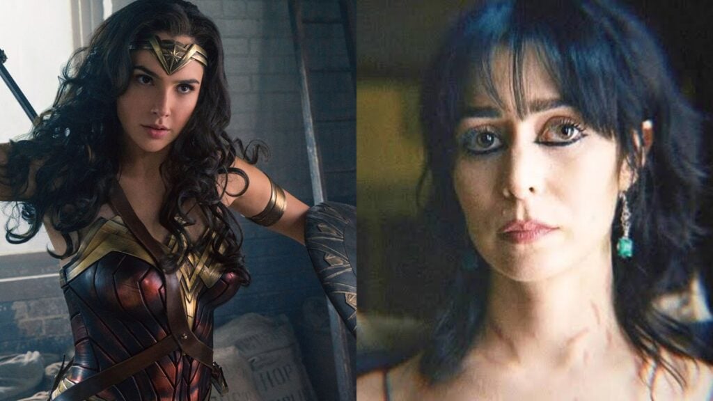 Gal Gadot as Wonder Woman and Cristin Milioti as Sofia Falcone (Image: HBO, Warner Bros)