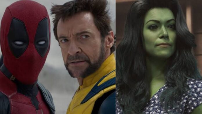 Ryan Reynolds as Deadpool and Hugh Jackman as Wolverine, Tatiana Maslany as She-Hulk (Image: Disney+, Marvel)