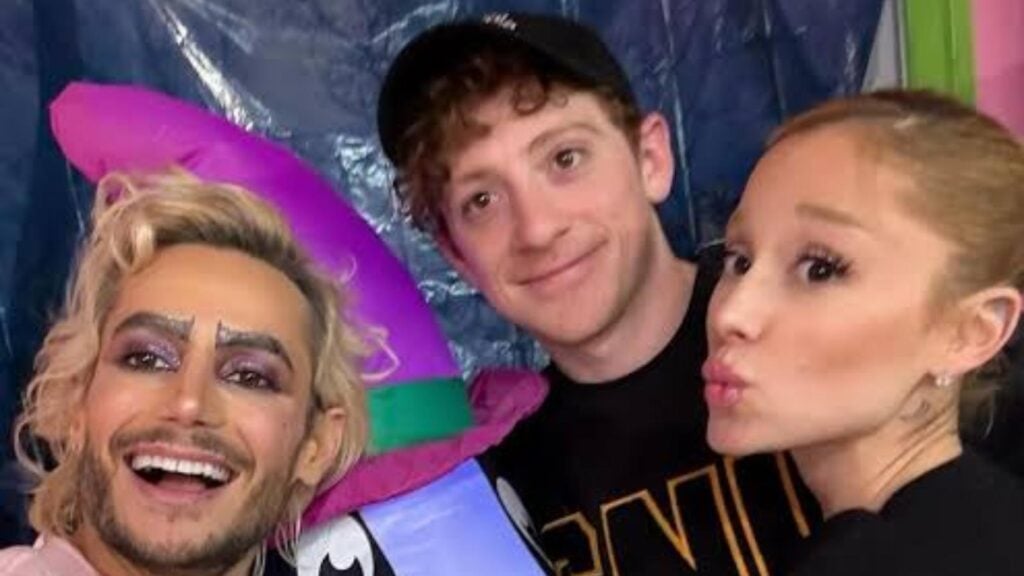 Frankie Grande, Ethan Slater and Ariana Grande (Image: Instagram @frankiejgrande)