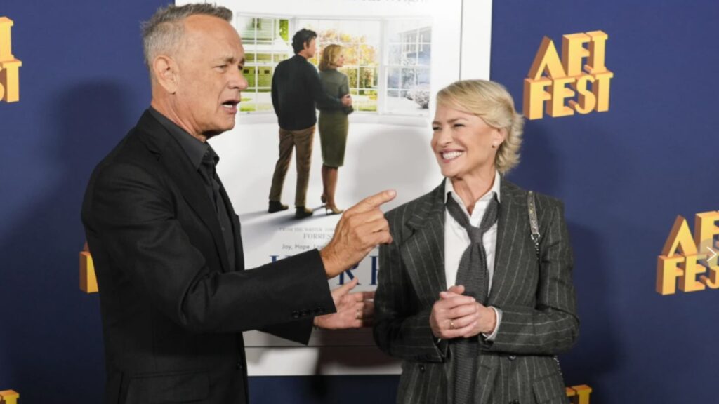 Tom Hanks and Robin Wright (Image: CNN)