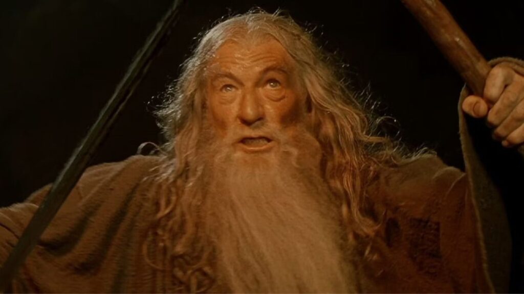 Gandalf in 'Lord of the rings" (image: New Line Cinema)