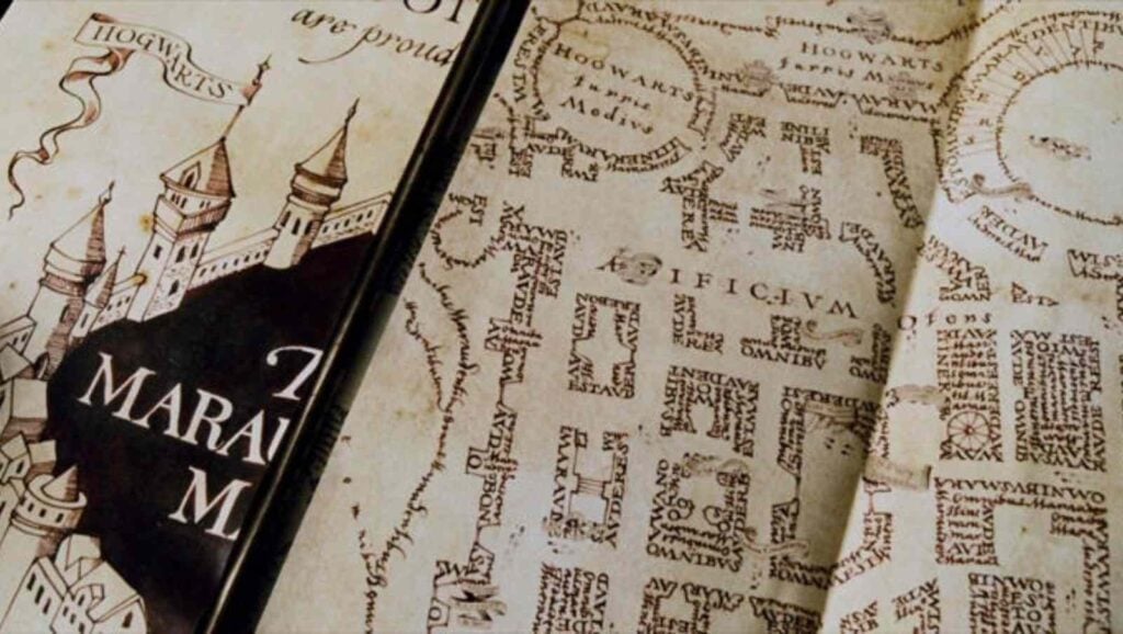 Marauders Map from Harry Potter( Image:CBR)