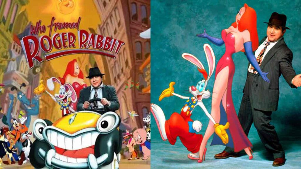 Poster and still from 'Roger Rabbit' (Image: Disney)