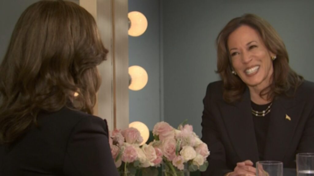 Kamala Harris on 'SNL' (Image: YouTube)